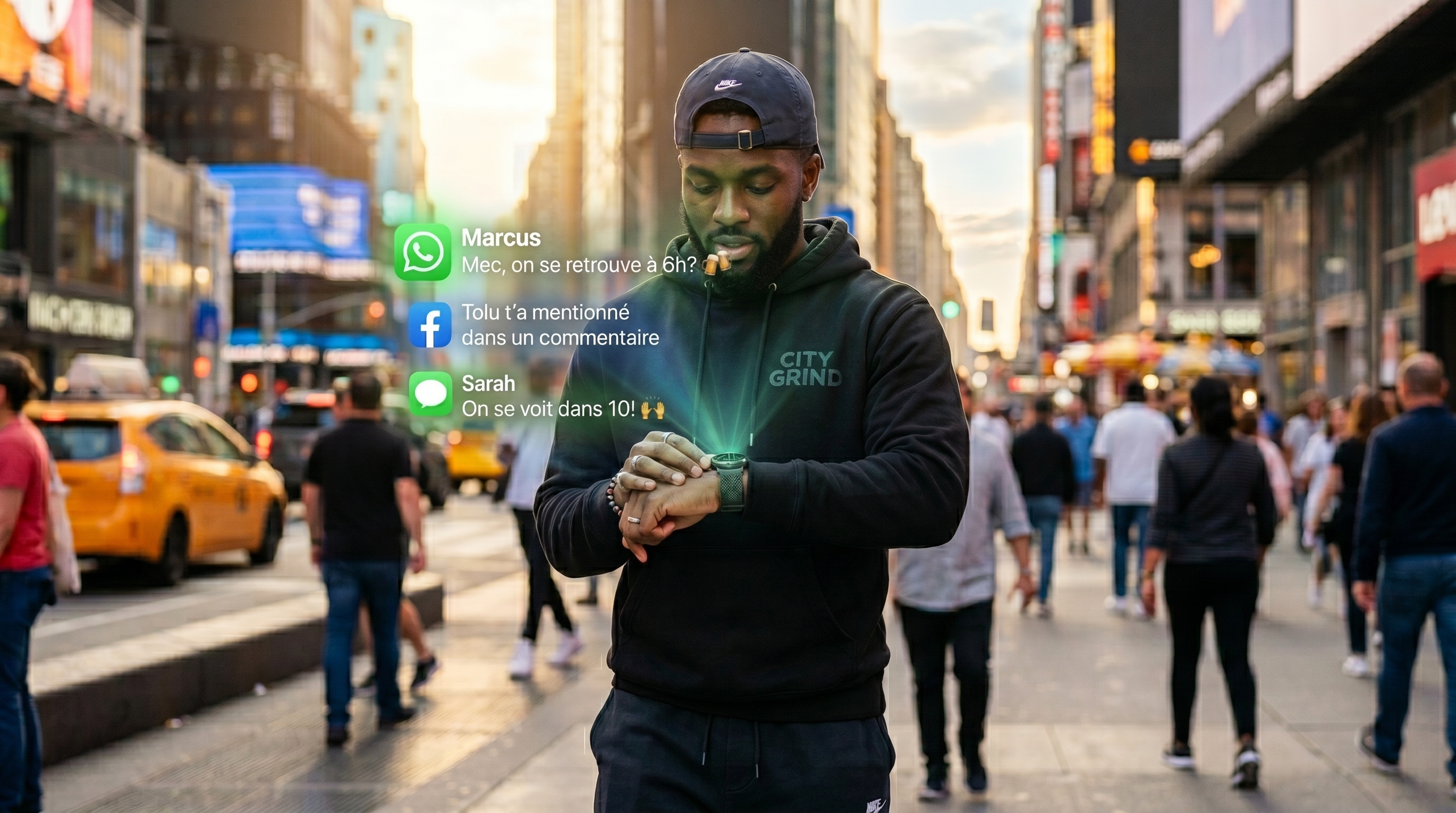 Consulter les notifications (SMS, WhatsApp, Facebook, etc.)